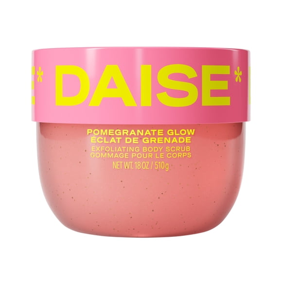DAISE Exfoliating Body Scrub in Pomegranate Glow, pour une peau douce et éclatante, 18 oz/510 g