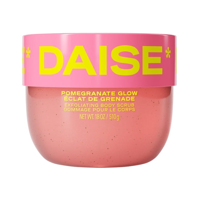 DAISE Exfoliating Body Scrub in Pomegranate Glow, For Soft Glowing Skin, 18 oz/510 g