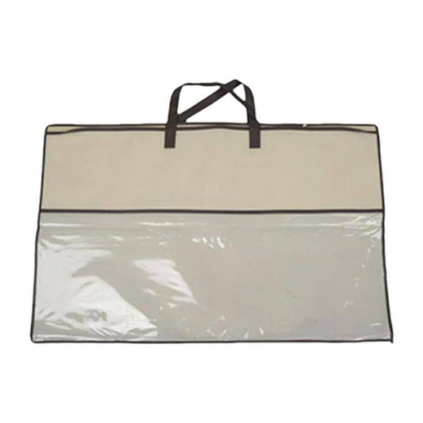 Bolsa para guardar edredones, organizador de ropa con asas reforzadas, bolsa para guardar mantas, organizador de armario para ropa de cama, suéteres y 45 x 65 cm