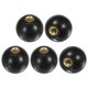 thumbnail image 1 of Pomos de bola roscados de 5 piezas, rosca hembra M8, diámetro de 30mm. Manija de palanca con inserto de latón de fenólico termoestable [Negro], 1 of 1
