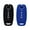 Black & Blue, variant on Autobase Silicone Key Fob Cover for 2023 2024 2025 Nissan Rogue Pathfinder Sentra | Rubber Remote Key Fob Protector Case with 5 Buttons - Black and Blue - 2 Pcs