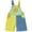 Blue, variant on Edvintorg Girls Jumpsuit Rompers Bib Overalls Color Block Adjustable Suspender Shorts Jeans Overalls Shortalls with Pockets 6M-4Y