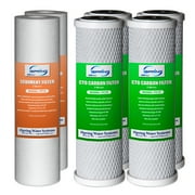 iSpring Reverse Osmosis Replacement Filter-2 Sediment Filter+4 CTO Carbon Block