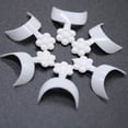thumbnail image 3 of 100 piezas de puntas de uñas postizas blancas francesas en forma de luna, uñas postizas de acrílico cortas artificiales, decoración de uñas, 3 of 5