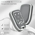 thumbnail image 3 of OFFCURVE Key Fob Cover for GMC Yukon/Yukon XL Terrain Acadia Sierra Key Protector, Grey Sliver(1PC), 3 of 5