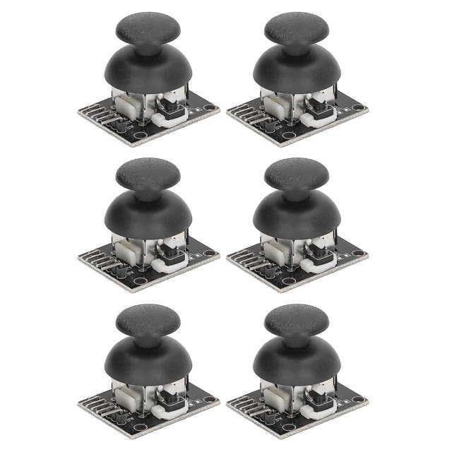 6Pcs XY Dual Axis Game Controller Module Replacement Kit with Joystick Sensor KY‑023
