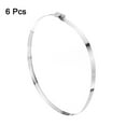 thumbnail image 3 of Uxcell Hose Clamp, 7 5/8" to 8 1/2" Adjustable Stainless Steel Worm Gear Hose Clamps for Fuel Line Plumbing, 6 Pack, 3 of 7