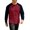 Red, variant on Raglan Long Sleeve Shirt Men Underscrub T-Shirt Thin Loose Base Layer Top for Fall Red M