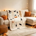 thumbnail image 4 of Halloween Flannel Throw Blanket, 39.4 x 59.06 Inch Festive Printed Thanksgiving Blanket for Sofa Couch Bed Bedroom Living Room Decor, 4 of 6