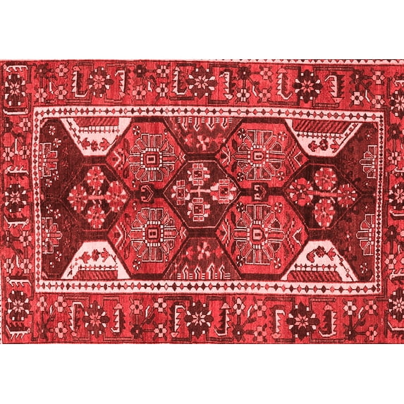 Ahgly Company Indoor Rectangle Persian Red Traditional Area Rugs, 2' x 4'
