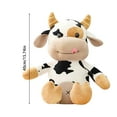 thumbnail image 3 of Toy Cow Cute Cattle Stuffed Animals Soft Doll Kids Birthday for Children Adorable Stuffed Toy for and Cuddles, 3 of 8