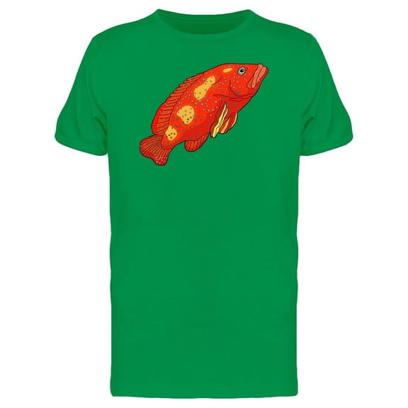 Red Grouper Fish Cartoon Tee Men's -Image by Shutterstock