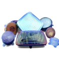 thumbnail image 3 of 6 Pcs/set Food Silicone Cover Universal Silicone Lids For Co, 3 of 5