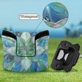thumbnail image 6 of Haosy Abstract Floral Stained Glass Golf Mallet Putter Cover Strong Magnetic Leather Golf Club Headcover Closure, 6 of 7