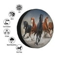 thumbnail image 4 of Cauagu Running Horses Print Travel Luggage Cover,Travel Dust-proof Suitcase Cover Softside Suitcase Protector for 18-32inch,Not Included Suitcase-15 inch, 4 of 6