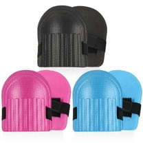 Gustave 3 Pairs Gardening Knee Pads EVA Foam Lightweight Waterproof Knee Protector Cushion Anti-Slip Kneepads with Adjustable Straps for Women Men House Work Cleaning