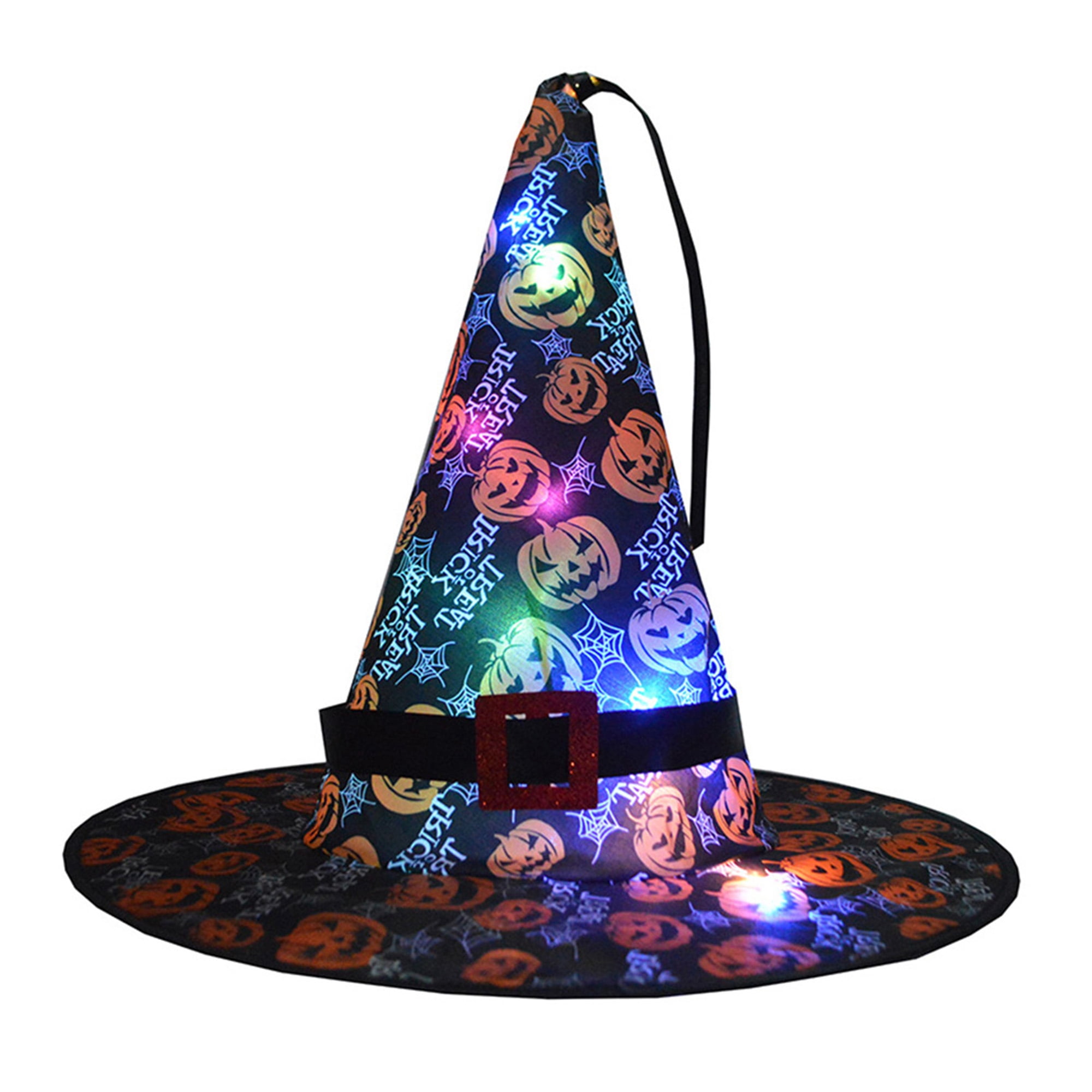 Halloween Lighting Witch Hat, LED Light Holiday Halloween Costume Cap