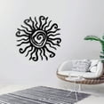 thumbnail image 2 of Pieza Sol Dios Adorno de hierro Decoración Colgante Anillo de girasol, 2 of 5