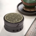 thumbnail image 3 of Raindrops 1Pc Black Ceramic Teapot Warmer with Copper Material for Friends Who Like to Drink Tea, 3 of 8