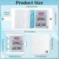 thumbnail image 2 of 1000 Money Saving Challenge with 25 Binder Mini Money Savings Challenge Book with Envelopes Budget Saving Cash for Budgeting Planner Teacher Graduation Gift Kid Home School Favor(2 Pcs, Green), 2 of 6