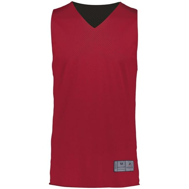 ASI 161.406.2XL Adult Tricot Mesh 2.0 Reversible Jersey, Scarlet & Black - 2XL
