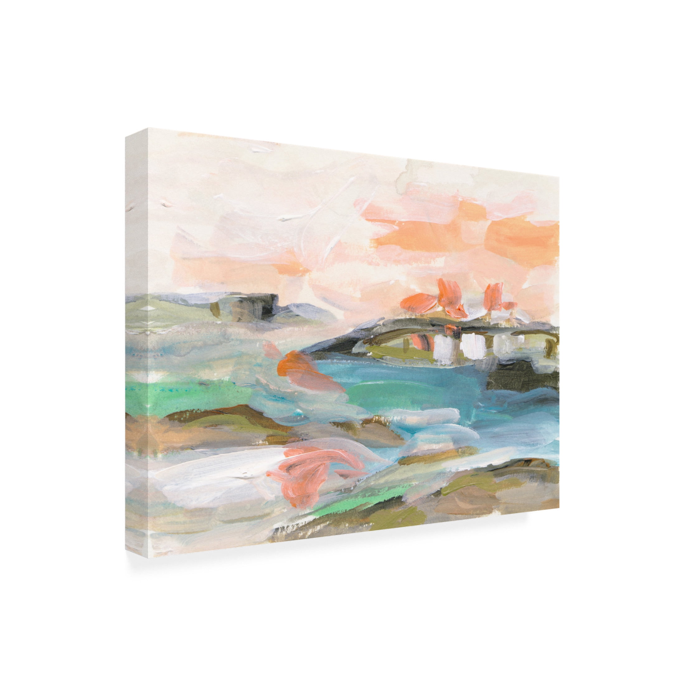 Canvas Wall Art - Melissa Wang 'Dawn Breaking III' Wall Art for Living Room, Bedroom, or Office Décor by Trademark Fine Art - 32 x 24 Inches