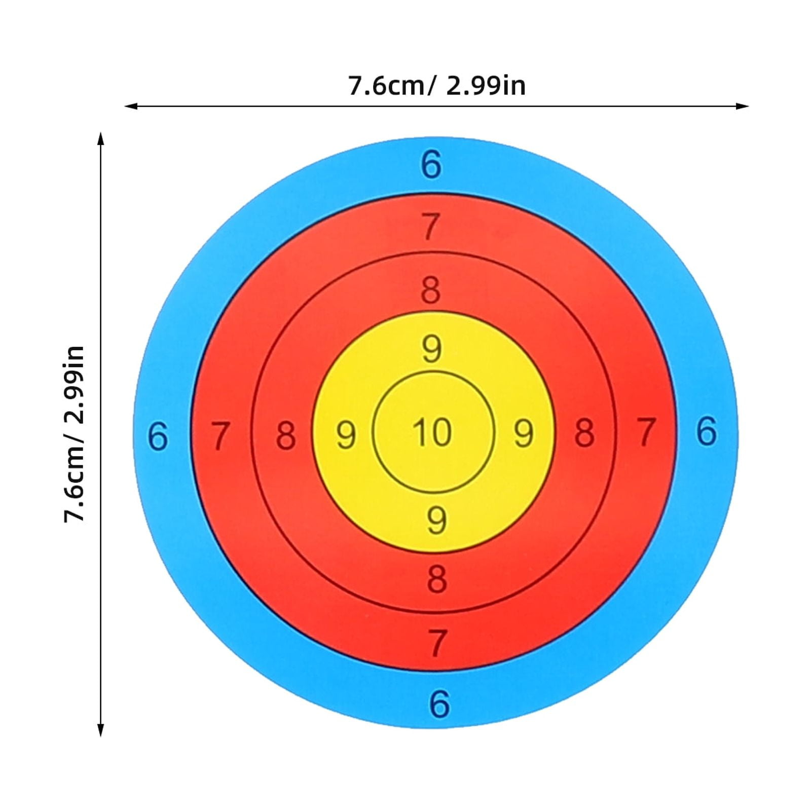 OUNONA Fluorescent Target Stickers for Shooting with Glow in Dark Feature and Easy Application