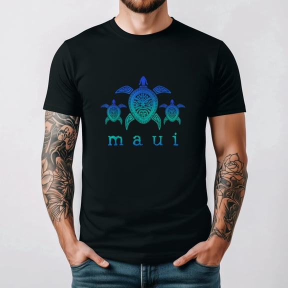Maui Hawaii Sea Turtles Hawaiian Scuba Diving Souvenir Unisex T-Shirt up to 5XL
