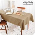 thumbnail image 4 of Lin foncé - Rectangular linen tablecloth in stain-resistant decor style, 4 of 5