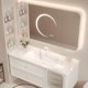 thumbnail image 3 of Display Bathroom Cabinet Ceramic Integrated Basin Combination French Cream Style Bathroom Sink Washbasin YX50BC My Lux Decor Round, 3 of 13