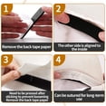 thumbnail image 3 of Qarigey 23 Pieces Hat Size Tape Black Reducer Sticker Filler Sweatband Foam Liner Fitted Protector Reducing for Tighten Caps Tools Sombreros 110x20x5mm 1PC Qarigey BFH000254-02, 3 of 6
