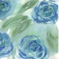 thumbnail image 2 of Dyer, Beverly 12x12 Gold Ornate Wood Framed with Double Matting Museum Art Print Titled - Blue Green Roses II, 2 of 4