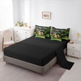 thumbnail image 5 of Erosebridal 3D Capybara Print Twin Bedding Sets, Kids Boys Girls Bedding Comforter Set, Black Reversible, 7pcs, 5 of 7