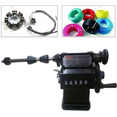 

Fichiouy Manual Coil Counting and Winding Machine Count Range 0-99999 Steel Gear 28cm Width
