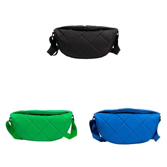 Bolso Bandolera Acolchado para Mujer Hobo Con Múltiples Bolsillos ()
