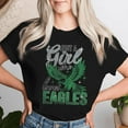 thumbnail image 2 of Just A Girl Who Loves Eagles For Kids Vintage Women T-Shirt, Eagle Lover, Bird Watcher, Wildlife, Nature Enthusiast, Animal Lover Gift, Retro Style, Unique Eagle Design, 2 of 3