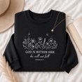 thumbnail image 4 of Jollimate God Is Within Her She Will Not Fall Sweatshirt, Psalm 46:5 Christian Graphic Pullover, Gift for Women, 4 of 6