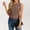 Coffee, variant on Women Summer Wool Blend Knit Tank Top, Sleeveless Polo Sweater Vest Lightweight, Business Casual Work Tops