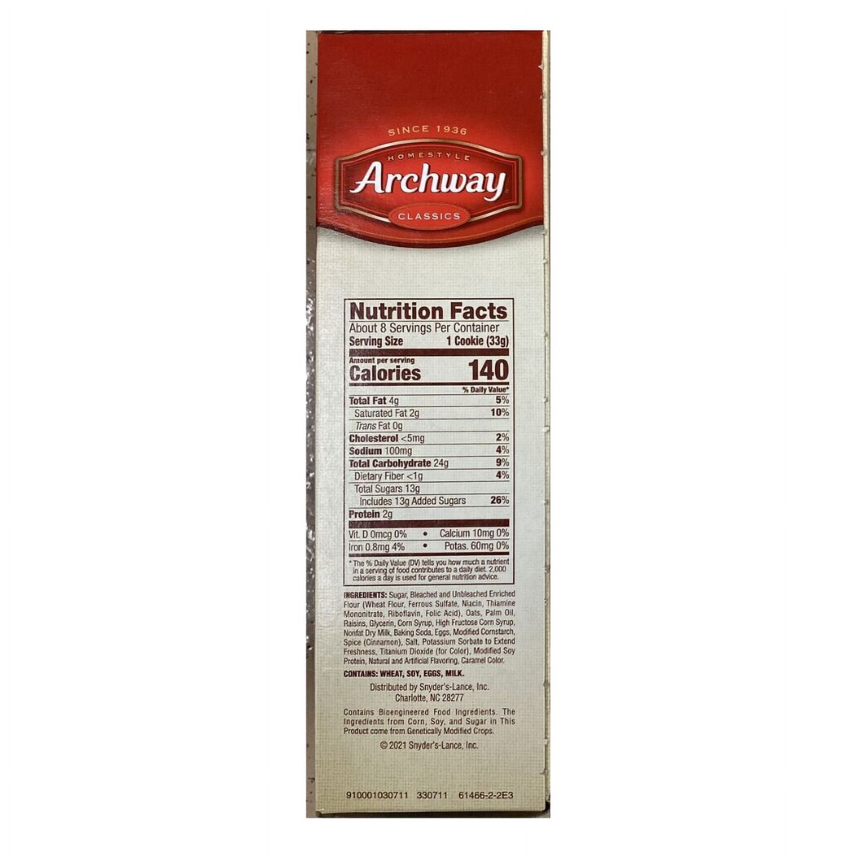 Archway Homestyle Classics Soft Iced Oatmeal Cookies 4 Boxes 9.25 oz