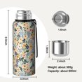 thumbnail image 7 of 20 Oz Pioneer Flower Coffee Tumbler Double Wall Insulated Stainless Steel Water Bottle | Metal Reusable Thermoses Flask with Cup Cap | Leak & Sweat Proof with Anti-Dust Lid, 7 of 7
