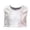 Silver, variant on Daznico Kids Cheerleading Top with Sequin Performance Vest for Dance Team and Preschool Activities,7-10 Years