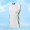 thumbnail image 2 of Men's Tank Tops Fitness Home Wear Pajamas Color Solid Color T Shirt Sports Round Neck Tank Top Quick Dry Workout Tank Tops Gym Sleeveless Shirts, 2 of 5