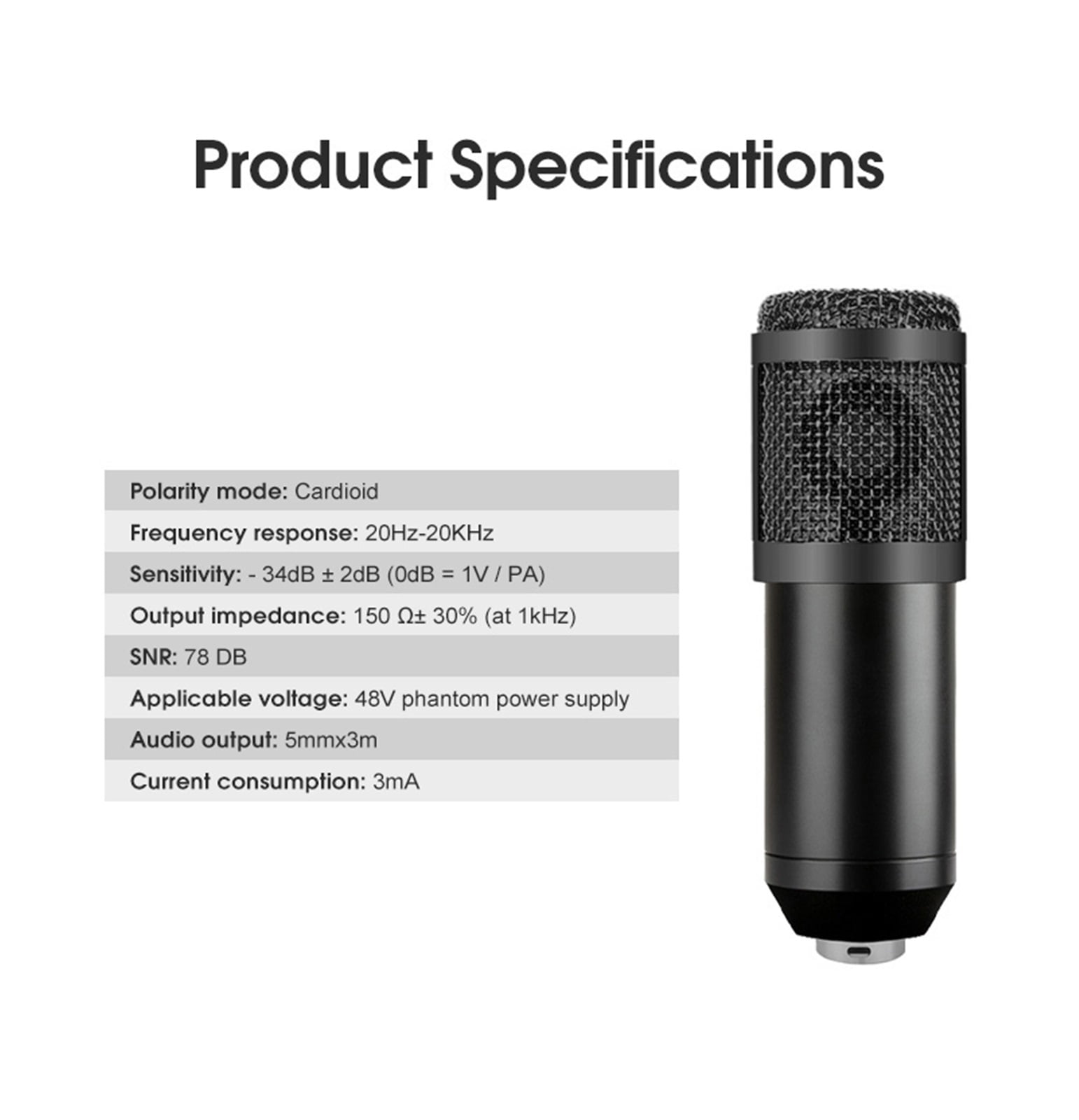 Professional Audio V8 Sound Card Set Mic Studio Condenser Microphone For Podcast Recording Live Streaming