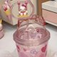 thumbnail image 2 of Ins-taza de agua de Hello Kitty, vaso de paja para beber de gran capacidad, muñeca de gatito de dibujos animados, taza de agua oscilante, juguetes de regalo de Anime, nuevo, 2 of 3