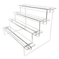 thumbnail image 2 of Acrylic Display Stand Clear Display Riser Rack For Cupcake Candy Dessert Clay Statue Figures Organizer Jewelry Display Shelf, 2 of 4