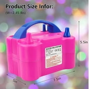 Electric Air Balloon Pump, Portable Dual Nozzle Electric Balloon Inflator for Party Wedding Decoration, 110V 600W Balloon Blower Pump Inflation