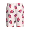 thumbnail image 7 of Daiia Hand Drawn Strawberry Mens Woven Stretch Pajama Short,Short Pajama Pants-4X-Large, 7 of 7
