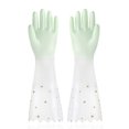 thumbnail image 1 of Guantes para lavar platos para el hogar, de terciopelo, impermeables, de goma, para limpieza de cocina, de goma, de látex, para extensión del hogar, 1 of 5