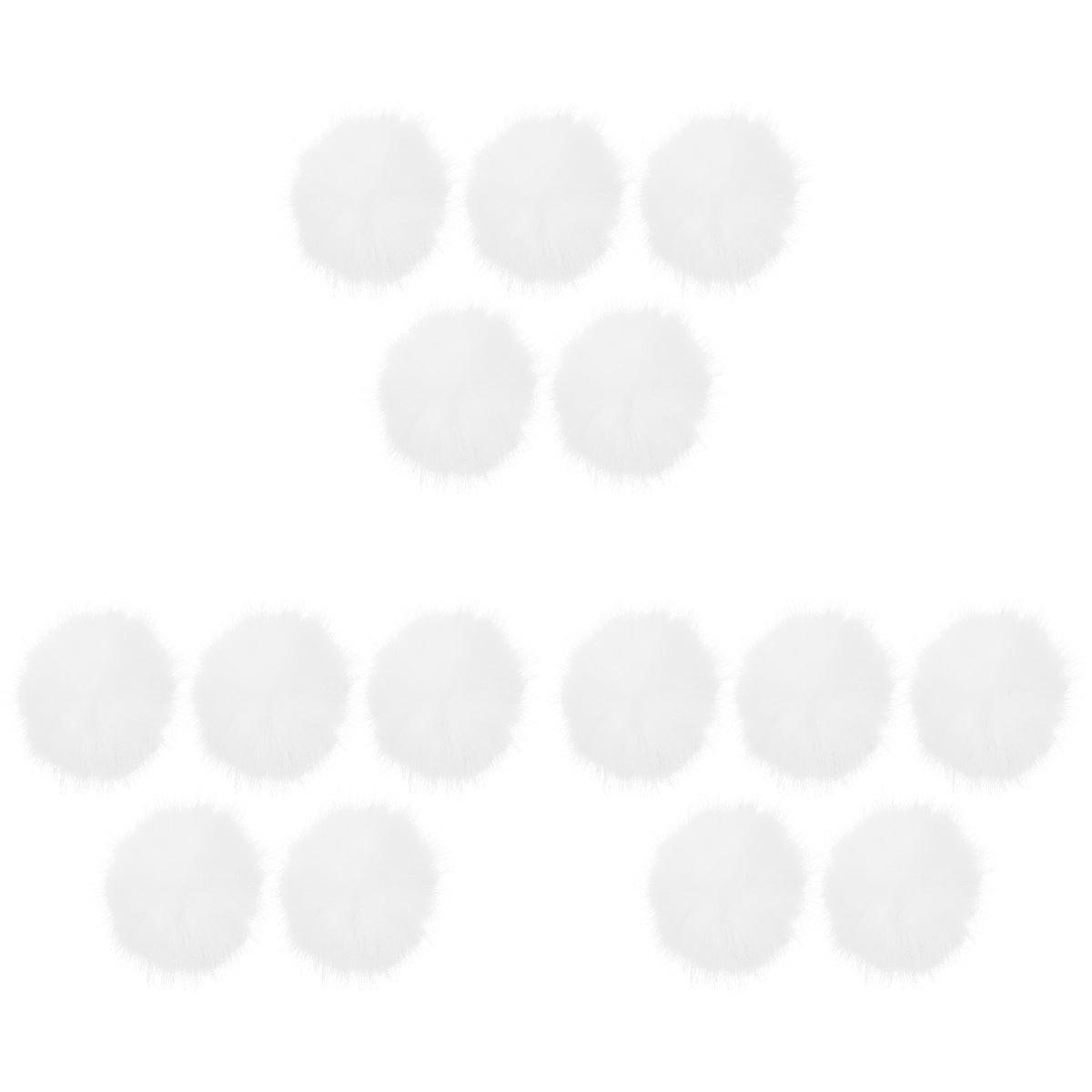 HOMEMAXS 15 Pcs Colorful Clothes DIY Fluffy Balls Hat Decorative Fuzzy