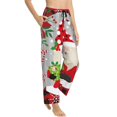 thumbnail image 2 of Daiia Gnome And Buffalo Plaid Women's Sleep Pant with Pockets and Drawstring,Pajama Pants-Medium, 2 of 9